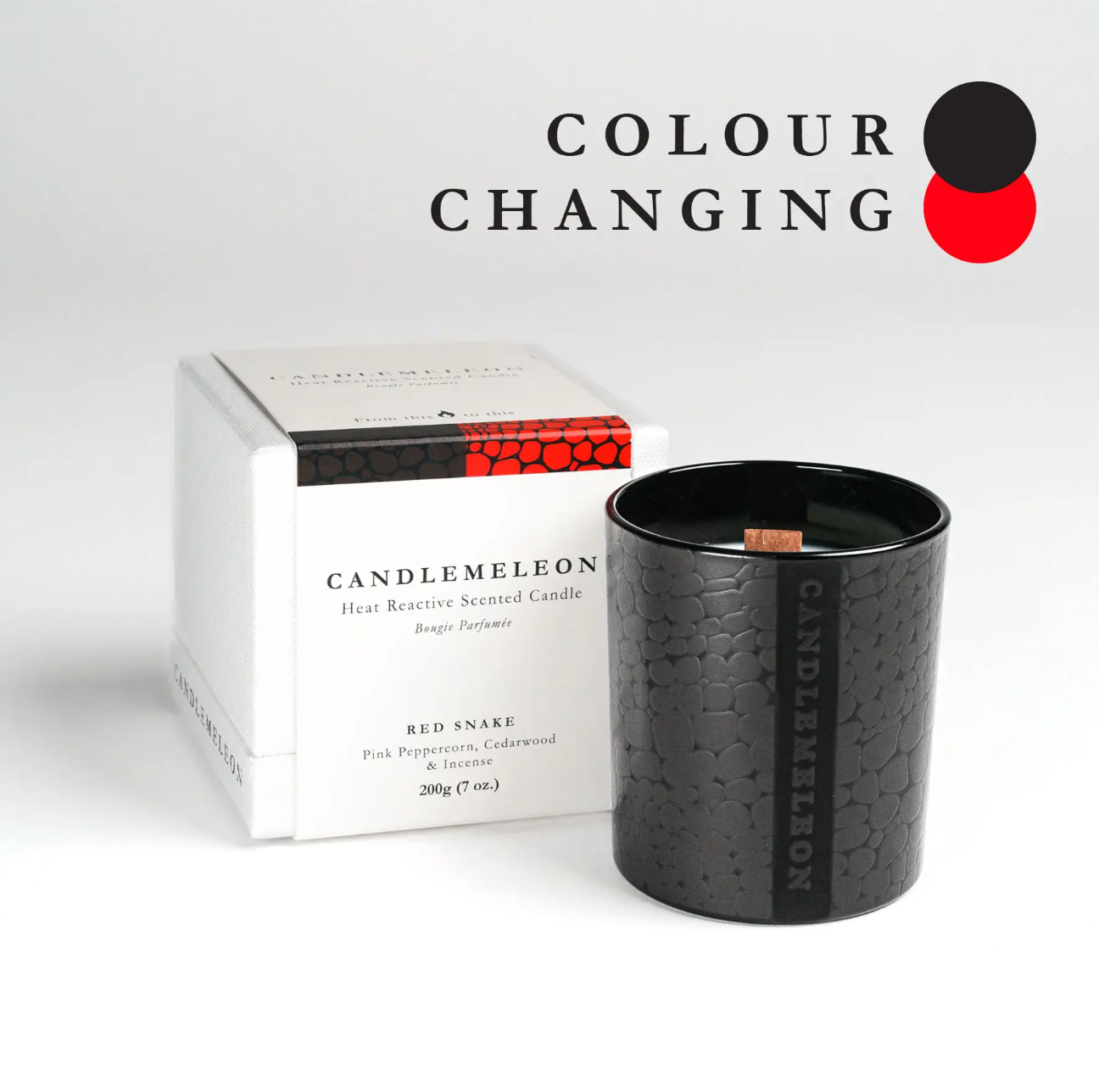 Candlemeleon 英國香薰(變色)蠟燭 - RED SNAKE