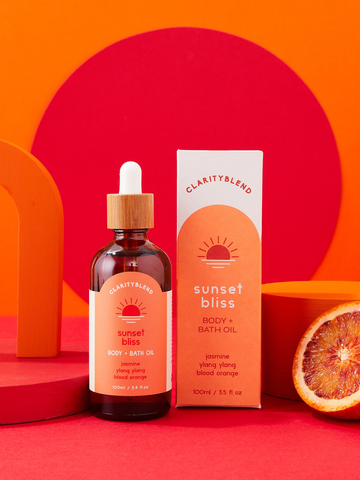 CLARITY BLEND AROMATHERAPY - Sunset Bliss Body & Bath Oil 日落身體沐浴油(英國 United Kingdom)