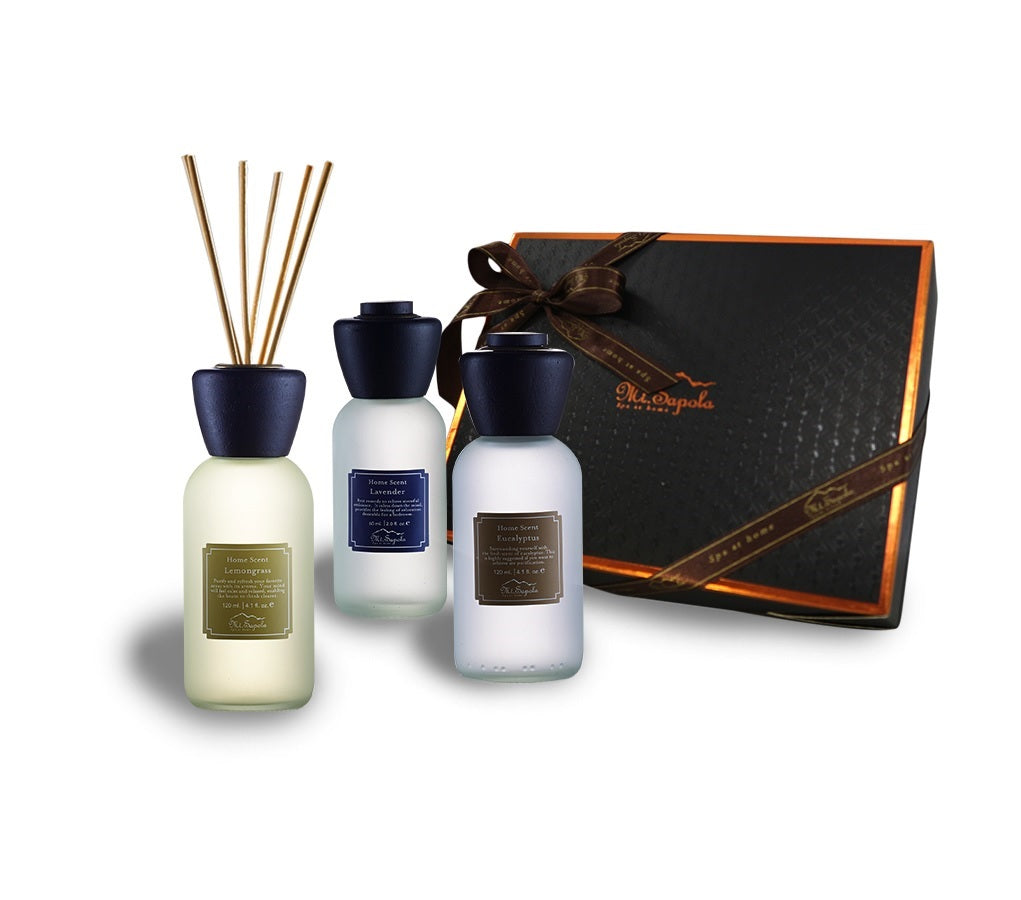 室內香薰禮盒 - Mt.Sapola 尤加利,薰衣草, 檸檬草 (Home Scents Gift set - Eucalyptus,Lavender,Lemongrass) 3x60ml)