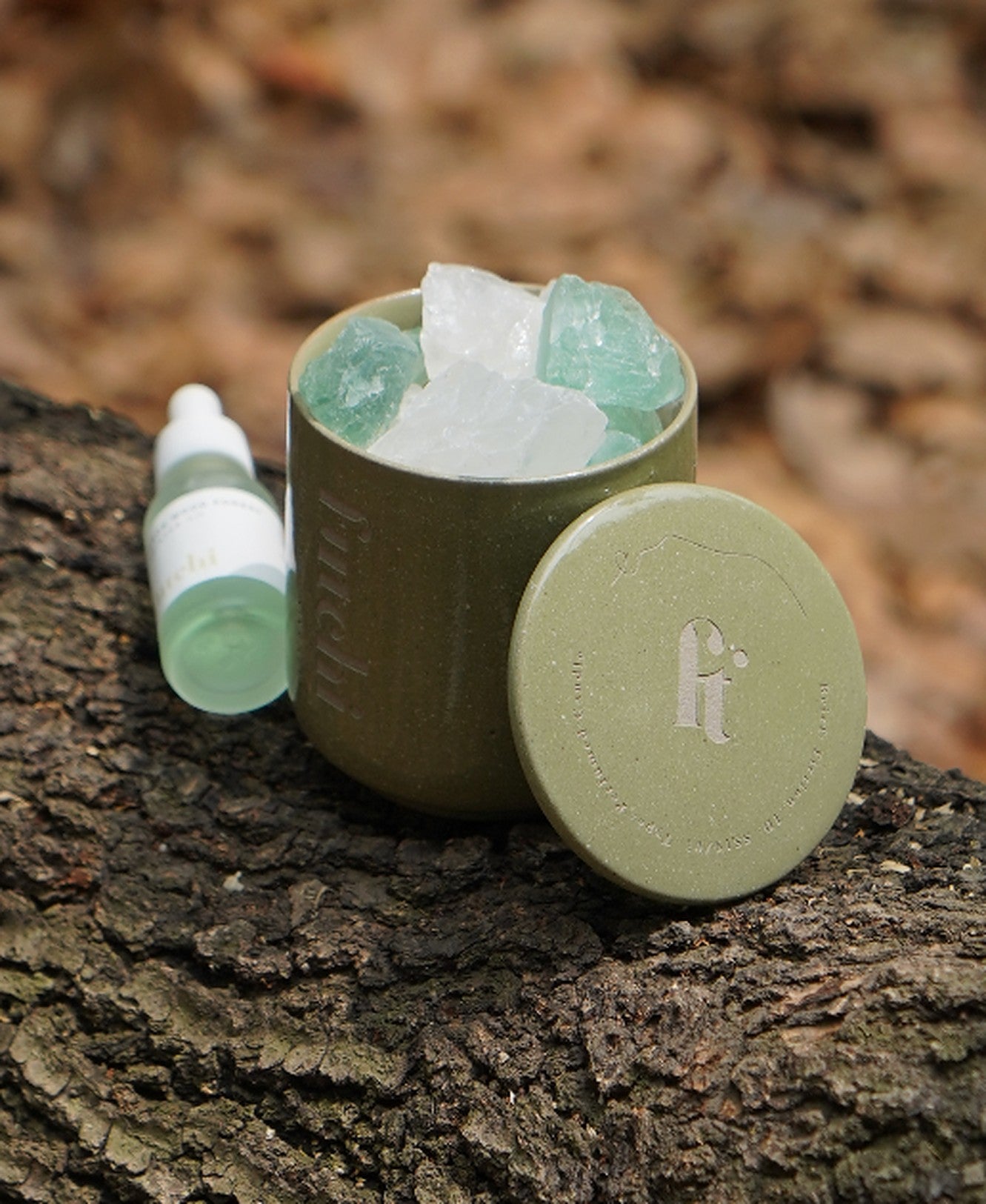Futchi - 香薰蠟燭,擴香水晶禮盒 Crystal Diffuser Gift Set - Posion Wood Forest (United Kingdom 英國)